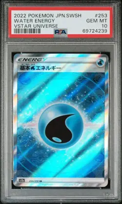 Pokemon - VSTAR Universe - Water Energy 253/172 PSA 10 - Image 1