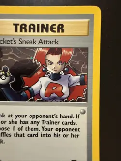 Pokemon TCG Rockets Sneak Attack 16/82 Holo 1st Edition Rare - Image 3