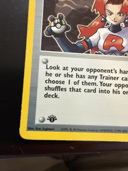 Pokemon TCG Rockets Sneak Attack 16/82 Holo 1st Edition Rare - Image 5