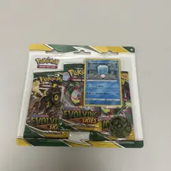 POKEMON SWORD SHIELD EVOLVING SKIES 3-PACK Blister BOOSTER EISCUE PROMO SEALED “ - Image 2