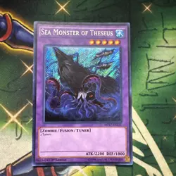 Yugioh! Sea Monster of Theseus MP17-EN231 Secret Rare 1st Edition VLP/NM - Image 1