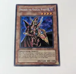 Yugioh Breaker the Magical Warrior MC2-EN002 Limited Edition Secret Rare Played - Image 1