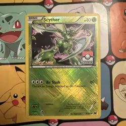 Pokemon SCYTHER League Challenge 4th Place stamped Promo 2012 - Image 1