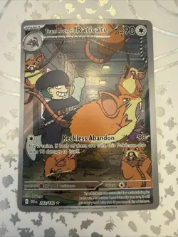 Pokemon TCG Team Rockets Raticate 202/182 Destined Rivals Illustration Rare NM - Image 1