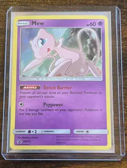 Pokemon TCG Mew SM215 Promo SM Black Star Promos Holo 2019 - Image 1