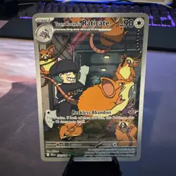 Pokemon TCG Team Rockets Raticate 202/182 Destined Rivals Illustration Rare NM - Image 1