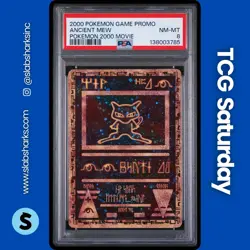 2000 POKEMON MOVIE GAME PROMO #NNO ANCIENT MEW PSA 8 - Image 1