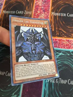 Yugioh Obelisk the Tormentor TN19-EN007 Prismatic Secret Rare Limited Near Mint - Image 2