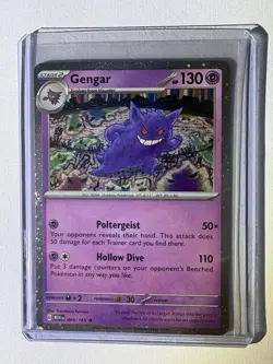 Pokemon Gengar 094/165 Cosmos Holo Rare 130 HP Stage 2 MEW EN - Image 1