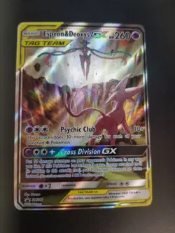 Espeon & Deoxys GX SM240 Pokemon Black Star Promo - Image 2