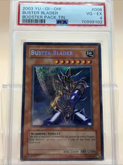 PSA 4 Buster Blader 2003 Yugioh! BPT -008 VG-EX Fast Ship - Image 1
