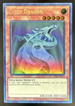 2022 Yu-Gi-Oh 1st Edition Cyber Dragon Ghost Rare Foil #GFP2-EN178 - Image 1