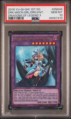 Dark Magician Girl the Dragon Knight Yugioh 2016 DRL3-EN044 Ultra 1st PSA 10 - Image 1