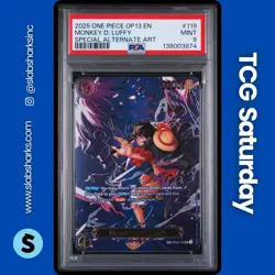 2025 ONE PIECE CARRYING ON HIS WILL #OP09-119 MONKEY D. LUFFY SP ALT ART PSA 9 - Image 1