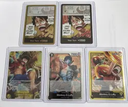 Monkey D Luffy OP15 SEC Adventure On Kami’s Island Bell Luffy Gold /black/ White - Image 1