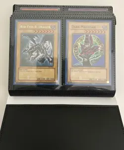 Yugioh Vintage 16 Foil/80 Card Binder Lot Dark Magician Blue-Eyes Red-Eyes LON - Image 2