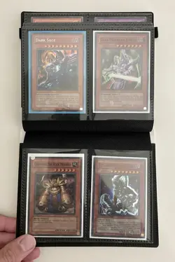 Yugioh Vintage 16 Foil/80 Card Binder Lot Dark Magician Blue-Eyes Red-Eyes LON - Image 5
