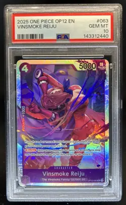 2025 One Piece Legacy of the Master Vinsmoke Reiju Alt Art #OP12-063 PSA 10 - Image 1