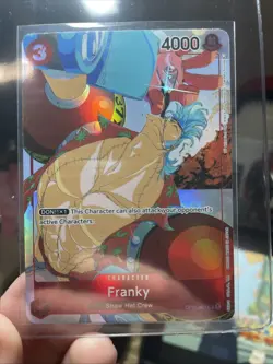 FRANKY! Holo Alt Art Rare One Piece TCG Gift Collection 2023 OP01-021, CGC - Image 4
