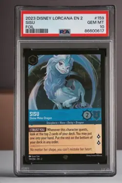 2023 Disney Lorcana Rise of the Floodborn Sisu #159 Foil PSA 10 Gem Mint - Image 1