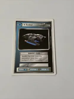 Star Trek CCG Ships Federation Runabout Common Card - Image 1