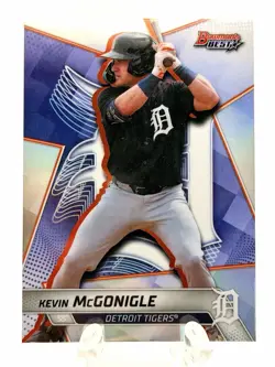2025 Bowman's Best KEVIN McGONIGLE Refractor #TP-28 Tigers - Image 1
