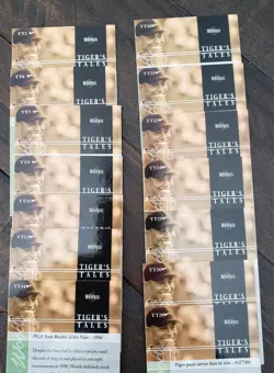 Lot Of 14 2001 Upper Deck Tiger Woods Tiger Tales Insert Cards RC's - Image 2