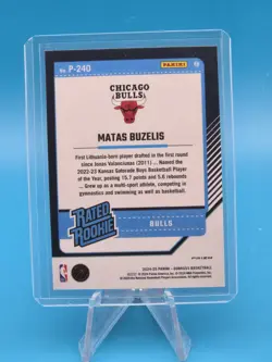 MATAS BUZELIS 2024-25 Panini Donruss Optic Preview #P-240 ROOKIE WHITE VELOCITY - Image 2