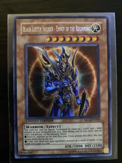 Yugioh Black Luster Soldier - Envoy of the Beginning MC2-EN004 Secret Rare LP - Image 1