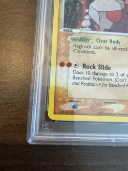 Regirock 28/110 Reverse Holo Rare Holon Phantoms Stamped Pokemon Card PSA 9 - Image 5