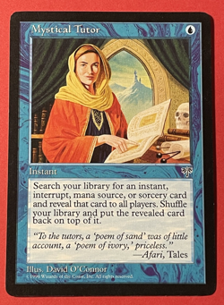 Rare Mystical Tutor Mirage NM Blue Uncommon MAGIC MTG CARD - Image 1