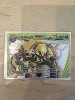 Pokemon TCG Chesnaught BREAK Card 190 HP Promo Trading Card - Image 1