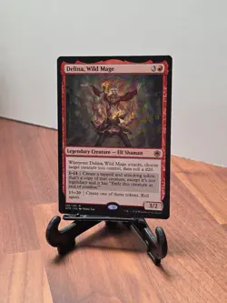 Delina, Wild Mage Adventures in the Forgotten Realms Regular Rare Mtg - Image 1