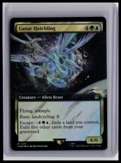 Universes Beyond: Doctor Who #1015 Lunar Hatchling (Extended Art) (Surge Foil) - Image 1