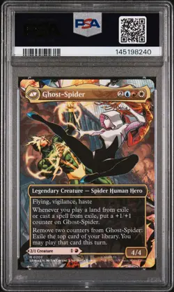 2025 MTG MARVEL'S SPIDER-MAN SCENE BORDERLESS GHOST-SPIDER/GWEN STACY PSA 10 - Image 2