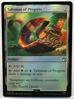 Talisman of Progress, Doctor Who, Magic the Gathering, MTG, FOIL (253) - Image 1