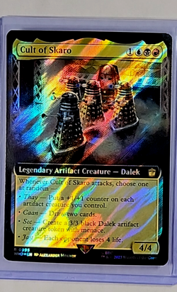 MTG Magic The Gathering WHO Doctor Who Extended Art Surge Foil Cult of Skaro LP - Image 1