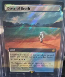 Deserted Beach (Extended Art) Surge Foil Universes Beyond: Doctor Who - MTG RARE - Image 1
