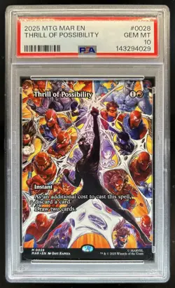 2025 Magic MTG Marvel Universe Eternal-Legal Thrill of Possibility #0028 PSA 10 - Image 1