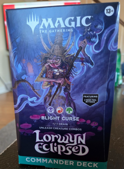 NEW Magic The Gathering "Lorwyn Eclipsed" Commander Deck Blight Curse - Image 1