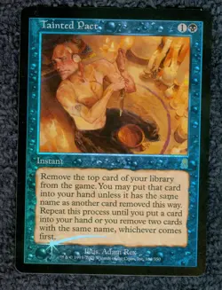TAINTED PACT foil rare Odyssey Magic the Gathering Unplayed Near MInt - Image 1