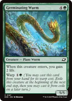 Germinating Wurm - 187 - EOE - NM - MTG Magic the Gathering - Image 1