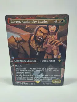 MTG Barret, Avalanche Leader 472 Borderless (Chocobo Track Foil) Final Fantasy - Image 1