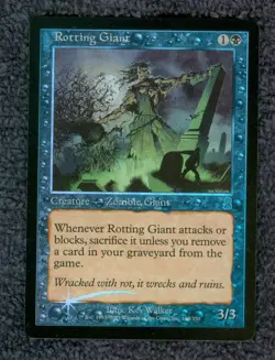 ROTTING GIANT foil uncommon Odyssey Magic the Gathering Unplayed Near MInt - Image 1