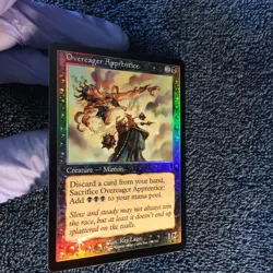 OVEREAGER APPRENTICE foil common Odyssey Magic the Gathering Unplayed NM - Image 5