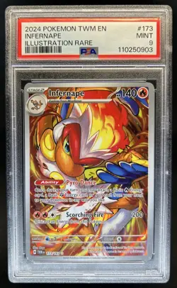 2024 Pokemon Twilight Masquerade Infernape #173/167 PSA 9 - Image 1