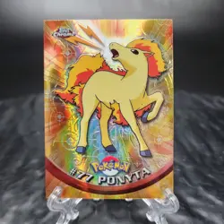 Topps Chrome Ponyta #77 Spectra Series 1 Pokemon Card TV Animation NM Fire⭐ - Image 2
