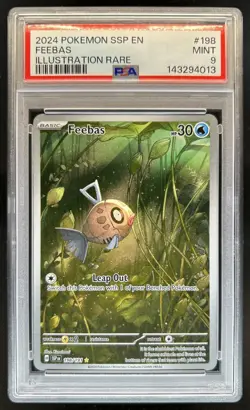 2024 Pokemon Surging Sparks Feebas #198/191 PSA 9 - Image 1