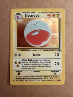 Electrode 2/64 HP-DMG Holo Rare Unlimited Jungle 1999 WoTC Pokemon - Image 1