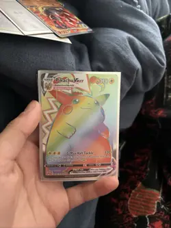 Pokemon Pikachu VMAX Secret Rare Rainbow Holo Vivid Voltage 188/185 Card - Image 1